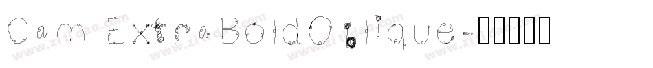 Cam ExtraBoldOblique字体转换